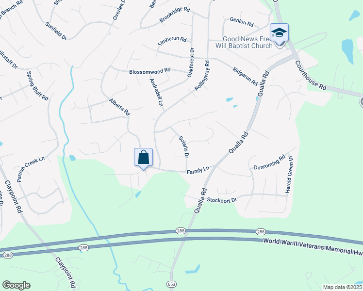 map of restaurants, bars, coffee shops, grocery stores, and more near 5438 Solaris Drive in Chesterfield