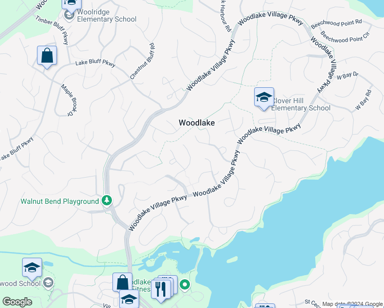 map of restaurants, bars, coffee shops, grocery stores, and more near 5813 Mill Spring Road in Midlothian
