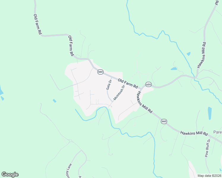 map of restaurants, bars, coffee shops, grocery stores, and more near 106 Gala Drive in Lynchburg