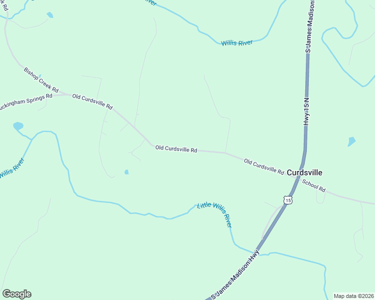 map of restaurants, bars, coffee shops, grocery stores, and more near Old Curdsville Road in Farmville