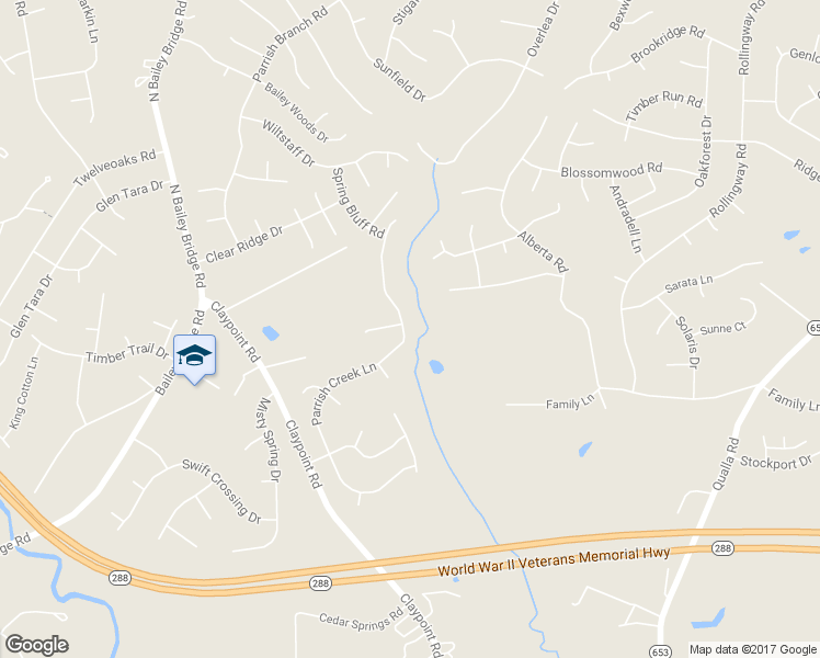 map of restaurants, bars, coffee shops, grocery stores, and more near 11407 Parrish Creek Lane in Midlothian