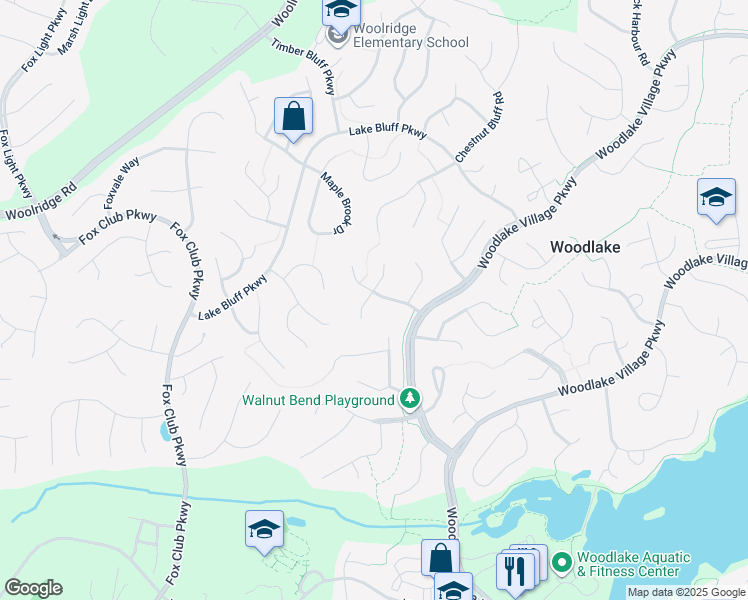 map of restaurants, bars, coffee shops, grocery stores, and more near 14911 Gates Mill Road in Midlothian