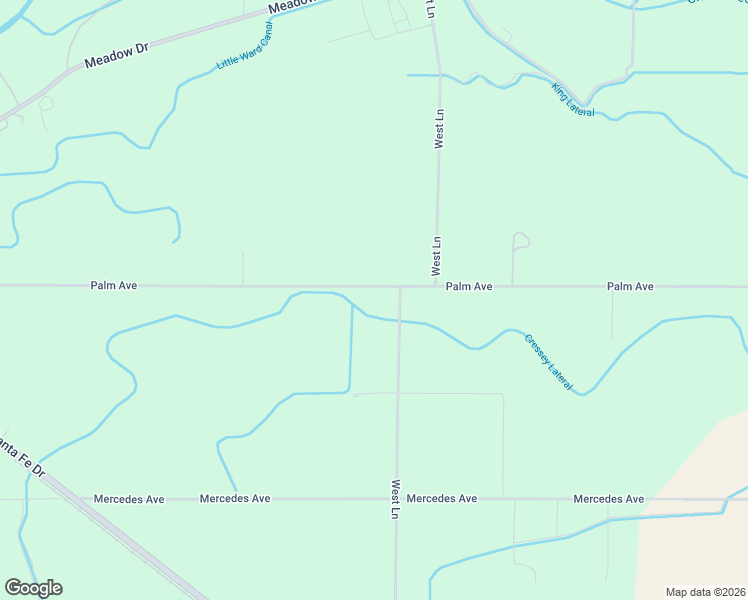 map of restaurants, bars, coffee shops, grocery stores, and more near Palm Avenue in Merced County