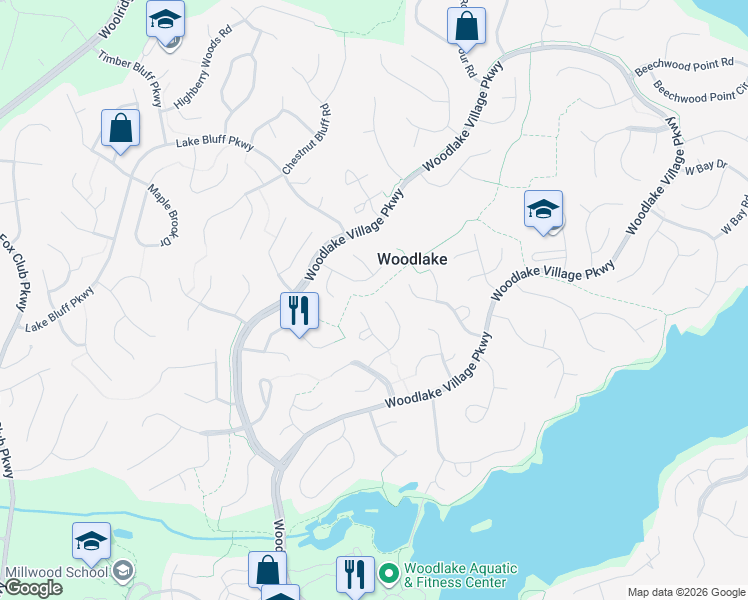 map of restaurants, bars, coffee shops, grocery stores, and more near 5810 Mill Spring Road in Midlothian