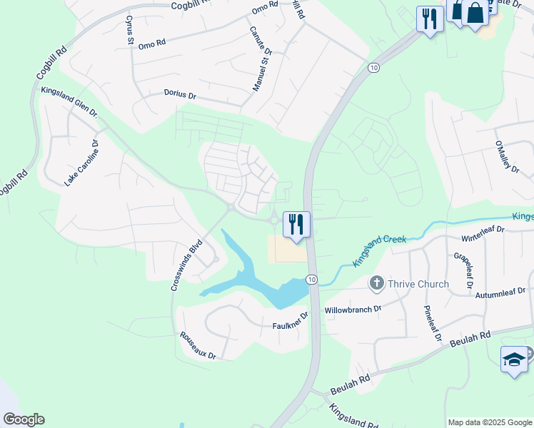 map of restaurants, bars, coffee shops, grocery stores, and more near 6800 Iron Bridge Road in Richmond