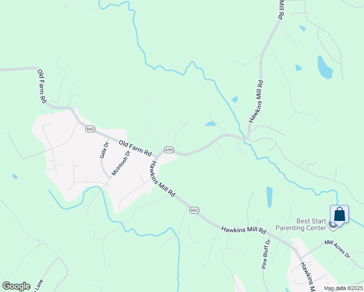 map of restaurants, bars, coffee shops, grocery stores, and more near 3416 Hawkins Mill Road in Lynchburg