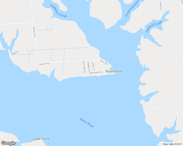 map of restaurants, bars, coffee shops, grocery stores, and more near 98 Bayshore Avenue in North
