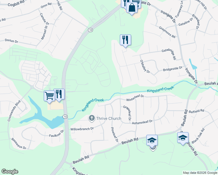 map of restaurants, bars, coffee shops, grocery stores, and more near 5819 Autumnleaf Drive in Chesterfield County