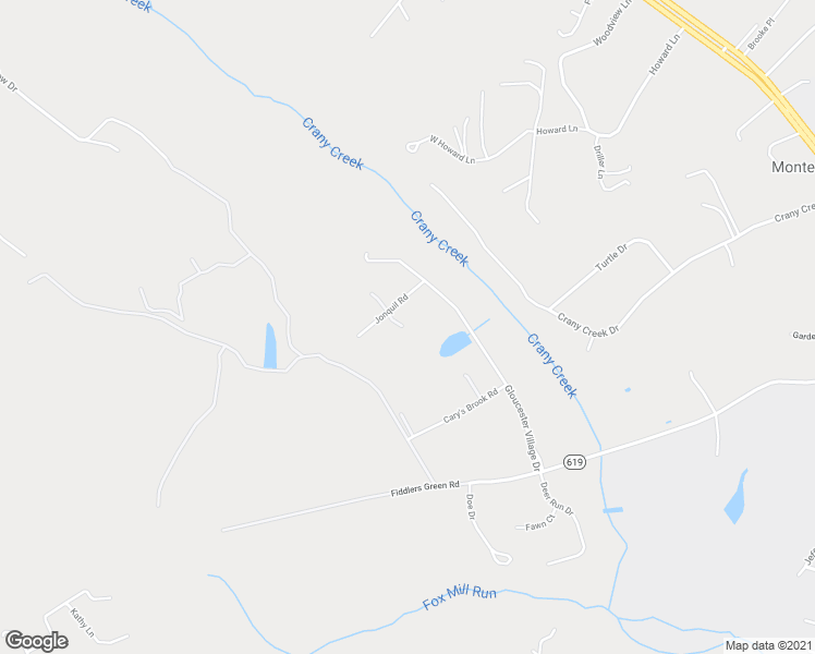 map of restaurants, bars, coffee shops, grocery stores, and more near 5430 Jonquil Lane in Gloucester