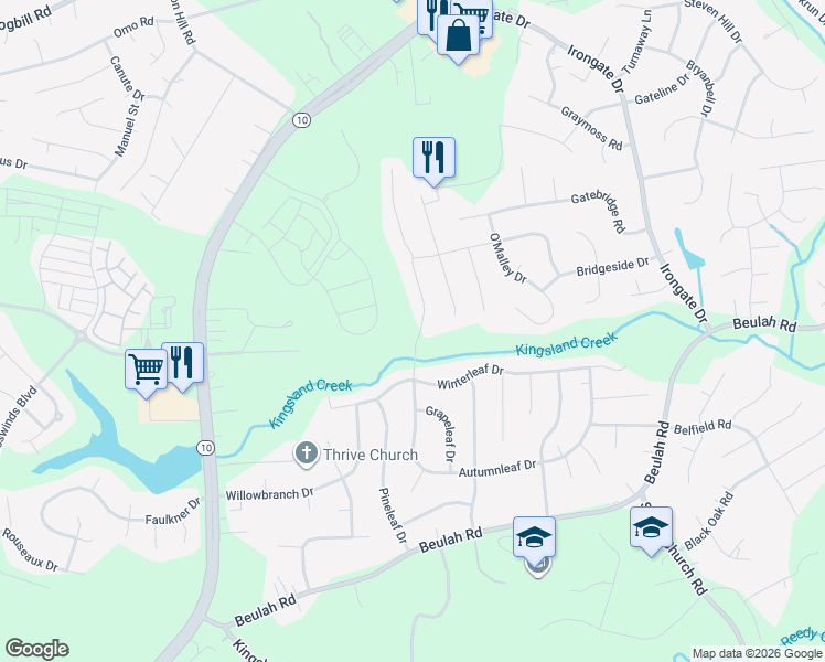 map of restaurants, bars, coffee shops, grocery stores, and more near 5819 Autumnleaf Drive in Chesterfield County
