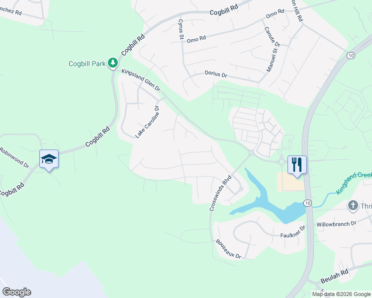map of restaurants, bars, coffee shops, grocery stores, and more near 6448 Hawkswood Way in Chesterfield County