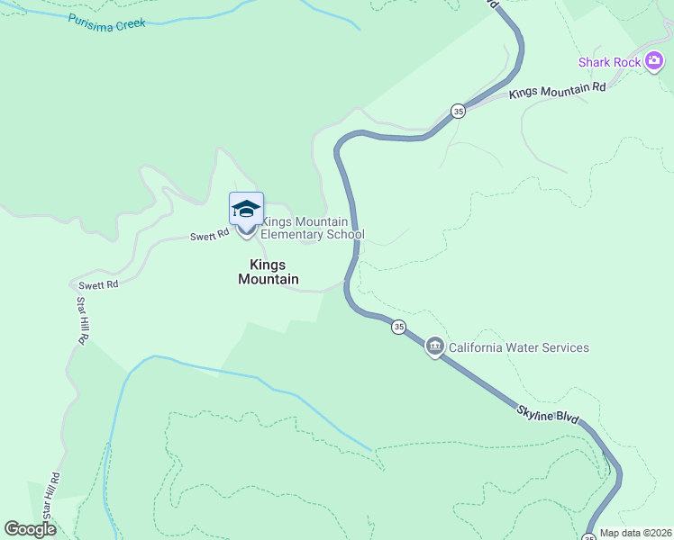 map of restaurants, bars, coffee shops, grocery stores, and more near 14826 Skyline Boulevard in Woodside