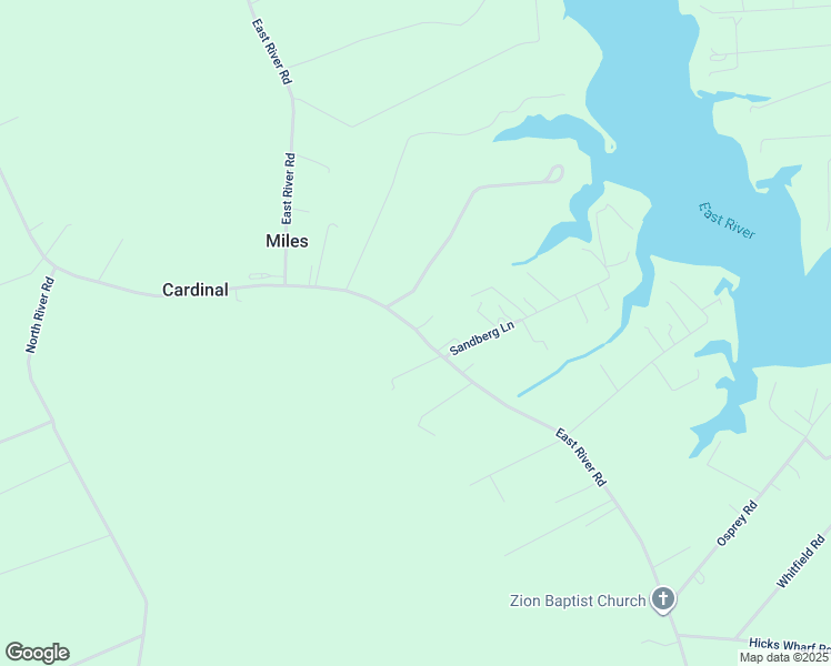 map of restaurants, bars, coffee shops, grocery stores, and more near 2645 East River Road in Cardinal