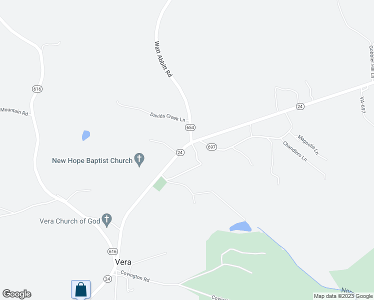 map of restaurants, bars, coffee shops, grocery stores, and more near 6432 Old Courthouse Road in Appomattox