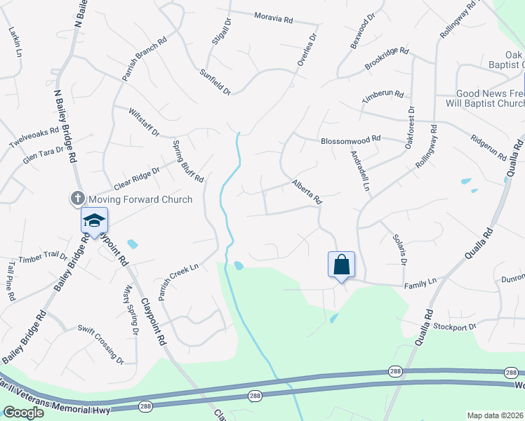 map of restaurants, bars, coffee shops, grocery stores, and more near 5300 Alberta Road in Chesterfield
