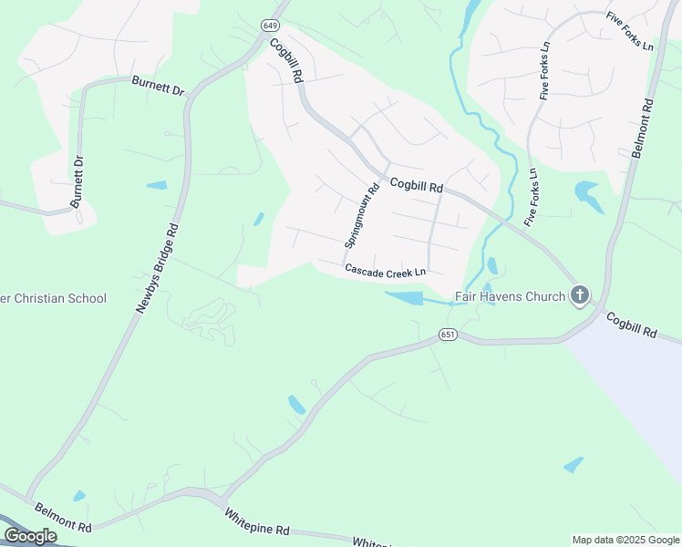 map of restaurants, bars, coffee shops, grocery stores, and more near 9419 Cascade Creek Lane in Chesterfield