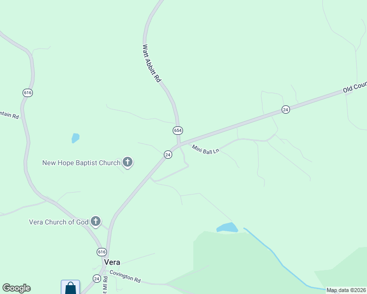 map of restaurants, bars, coffee shops, grocery stores, and more near 6432 Old Courthouse Road in Appomattox