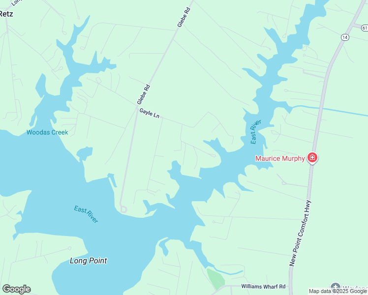 map of restaurants, bars, coffee shops, grocery stores, and more near 82 Elsies Lane in Mathews