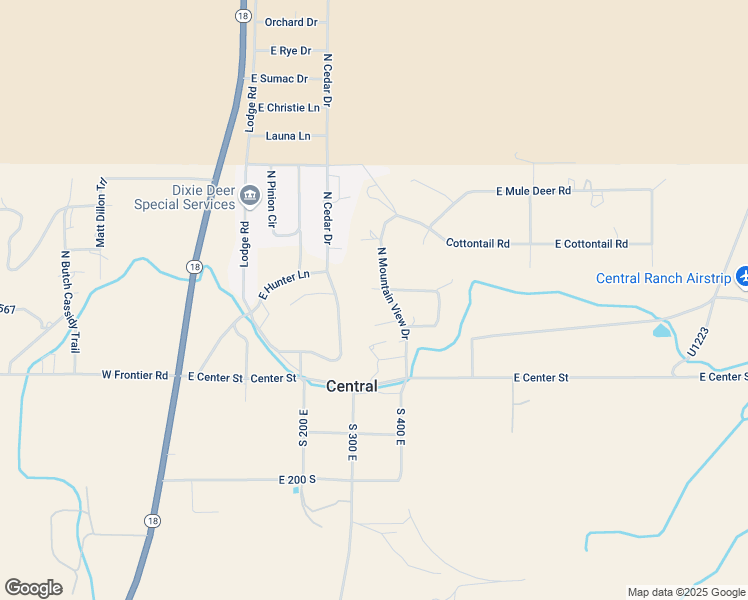 map of restaurants, bars, coffee shops, grocery stores, and more near 343 Hillcrest Circle in Central