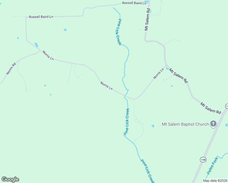 map of restaurants, bars, coffee shops, grocery stores, and more near 535 Norris Road in Hustonville