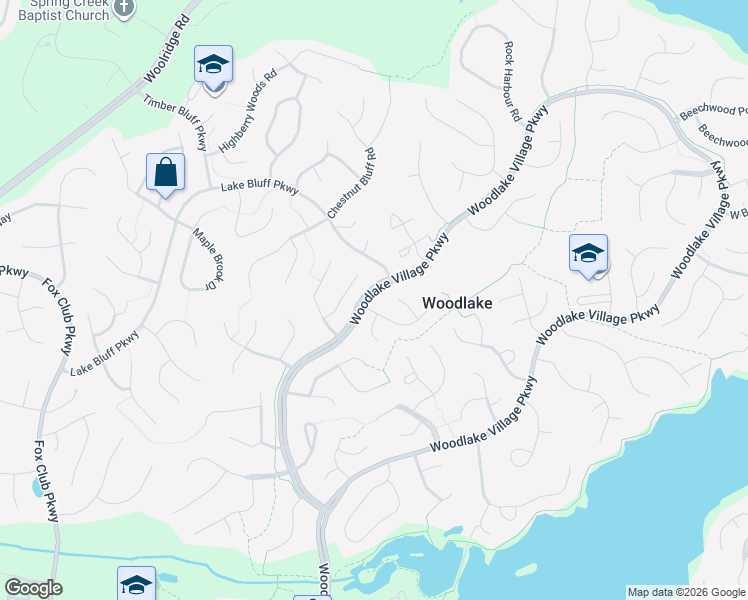 map of restaurants, bars, coffee shops, grocery stores, and more near 5802 Ridge Point Road in Midlothian