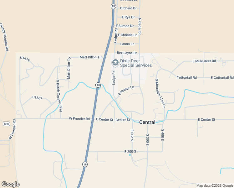 map of restaurants, bars, coffee shops, grocery stores, and more near 115 East Hunter Lane in Central