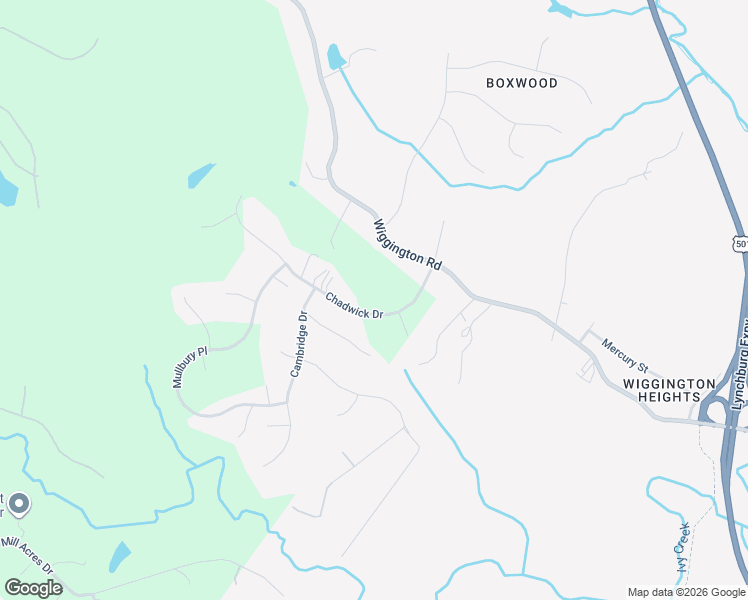 map of restaurants, bars, coffee shops, grocery stores, and more near 203 Chadwick Drive in Lynchburg