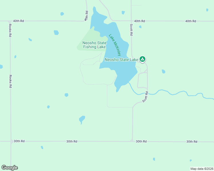 map of restaurants, bars, coffee shops, grocery stores, and more near 18766 McKinnley Lake Road in Parsons