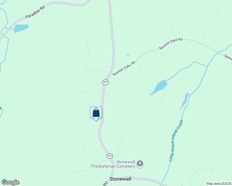 map of restaurants, bars, coffee shops, grocery stores, and more near State Route 721 in Concord