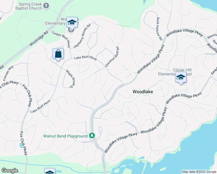 map of restaurants, bars, coffee shops, grocery stores, and more near 5708 Grove Forest Court in Midlothian