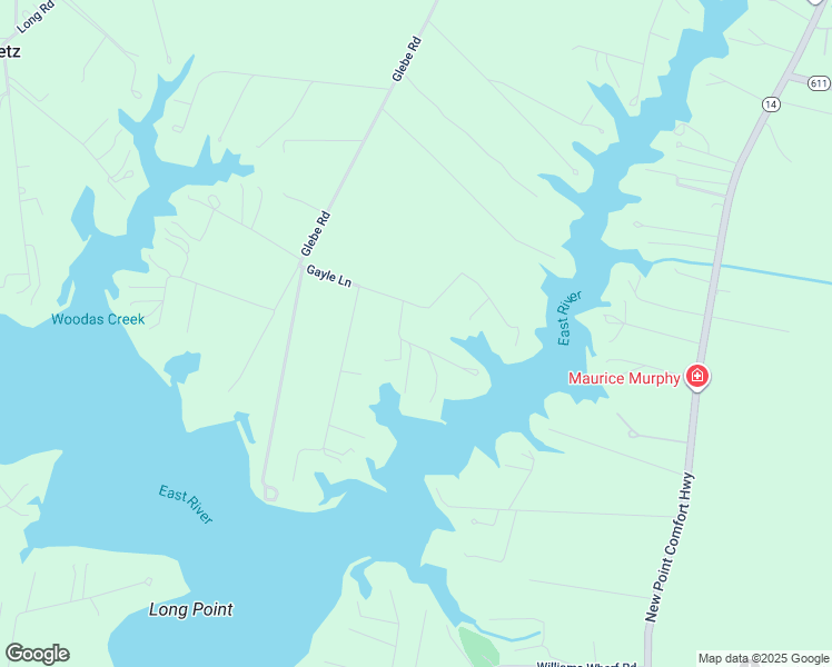 map of restaurants, bars, coffee shops, grocery stores, and more near 97 Elsies Lane in Mathews