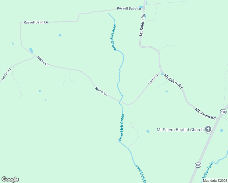 map of restaurants, bars, coffee shops, grocery stores, and more near 535 Norris Road in Hustonville