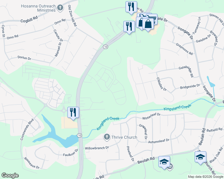 map of restaurants, bars, coffee shops, grocery stores, and more near 6767 Iron Bridge Road in Richmond