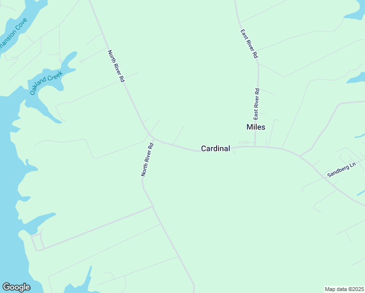 map of restaurants, bars, coffee shops, grocery stores, and more near 141 Cardinal Road in Cardinal
