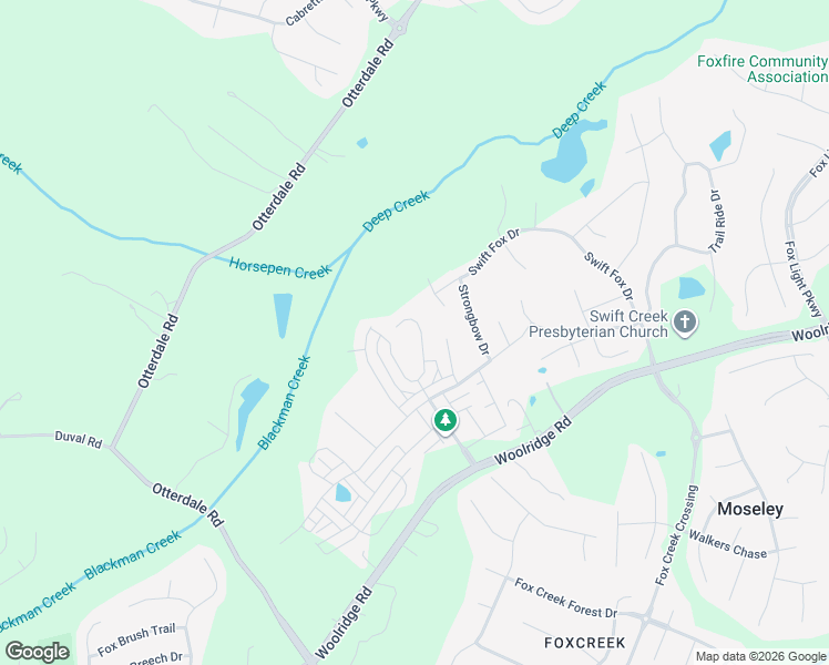 map of restaurants, bars, coffee shops, grocery stores, and more near 5700 Rohan Court in Moseley