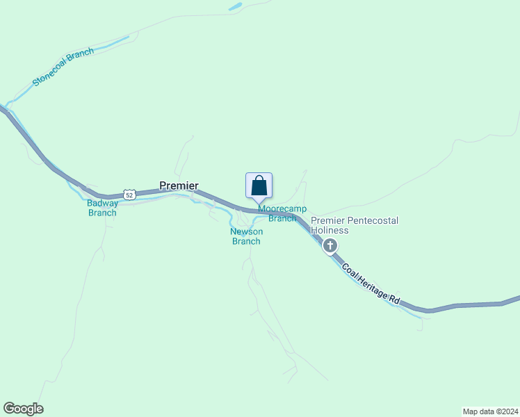 map of restaurants, bars, coffee shops, grocery stores, and more near in Premier