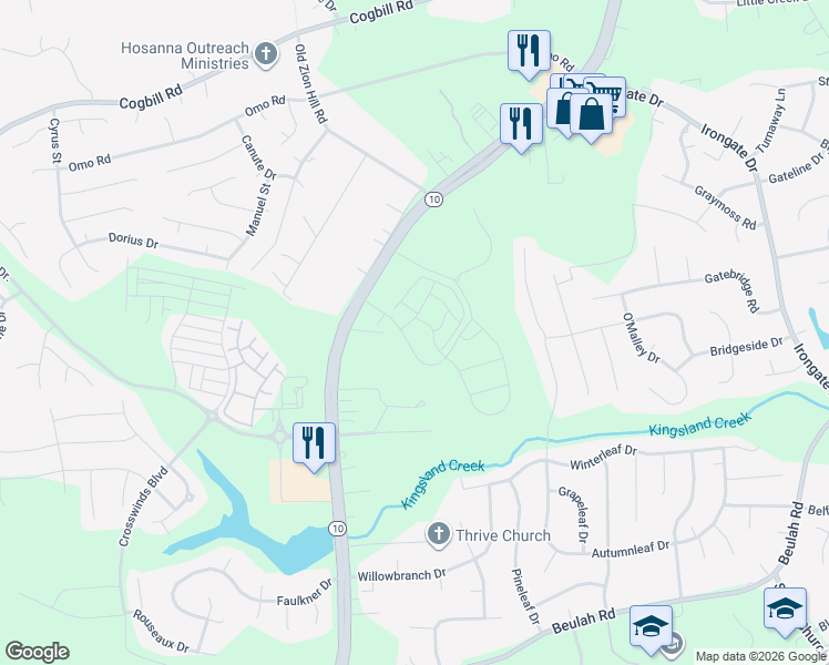 map of restaurants, bars, coffee shops, grocery stores, and more near 6807 Iron Bridge Road in Chesterfield County