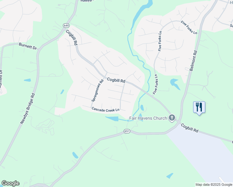 map of restaurants, bars, coffee shops, grocery stores, and more near 9213 Scotts Bluff Lane in Chesterfield