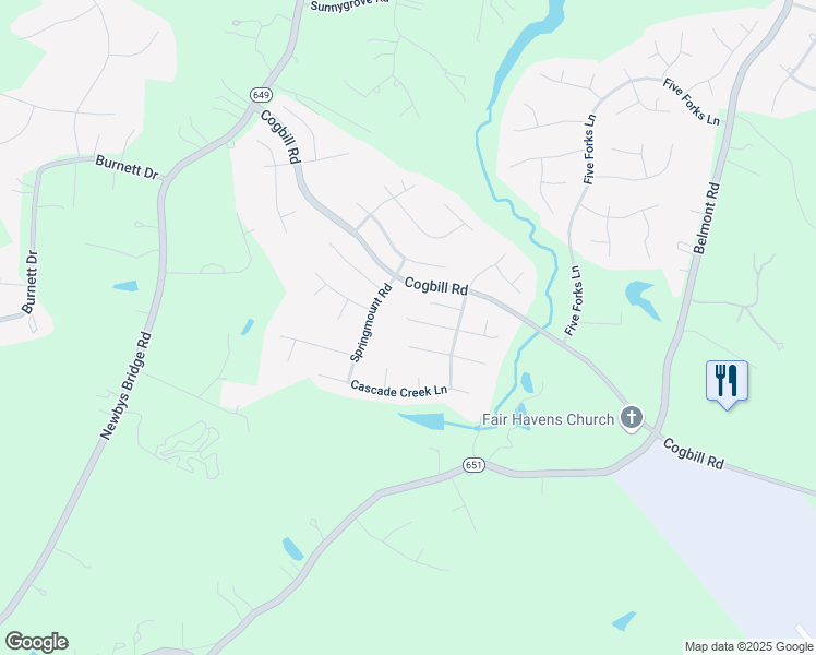 map of restaurants, bars, coffee shops, grocery stores, and more near 9237 Scotts Bluff Lane in Chesterfield