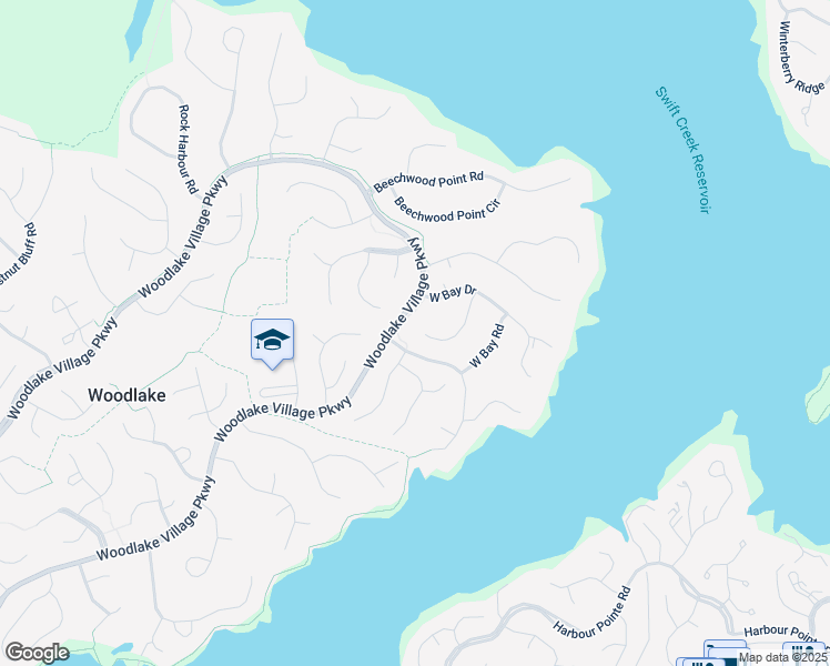 map of restaurants, bars, coffee shops, grocery stores, and more near 5519 West Bay Court in Midlothian