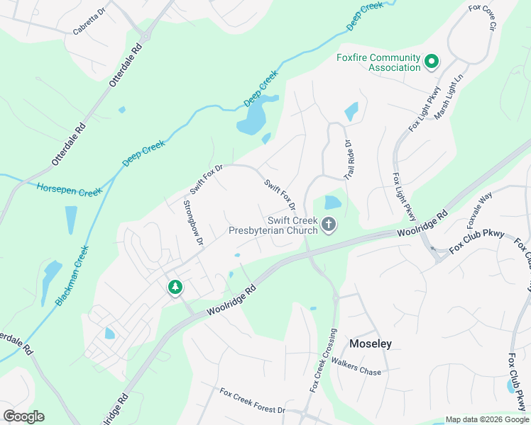map of restaurants, bars, coffee shops, grocery stores, and more near 5713 Sterlingworth Drive in Moseley