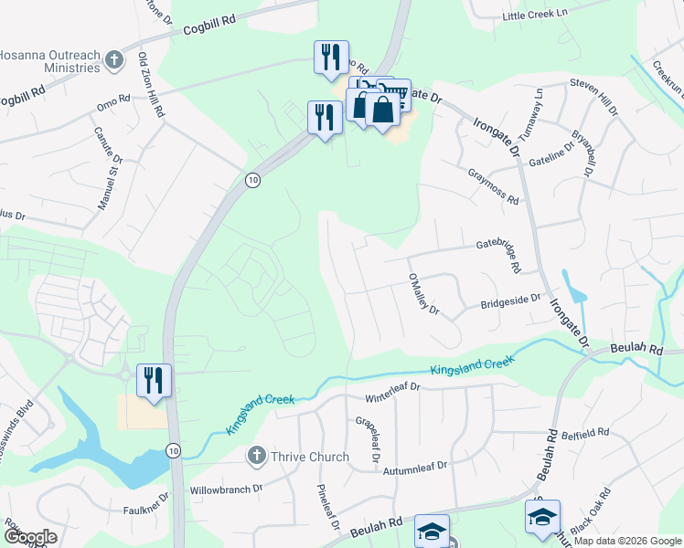 map of restaurants, bars, coffee shops, grocery stores, and more near 5912 Autumnleaf Drive in Chesterfield County