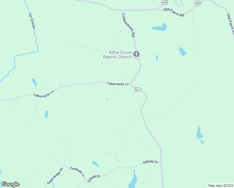 map of restaurants, bars, coffee shops, grocery stores, and more near 1138 Tabernacle Lane in Forest