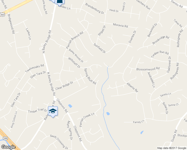 map of restaurants, bars, coffee shops, grocery stores, and more near 5030 Wiltstaff Pl in Midlothian