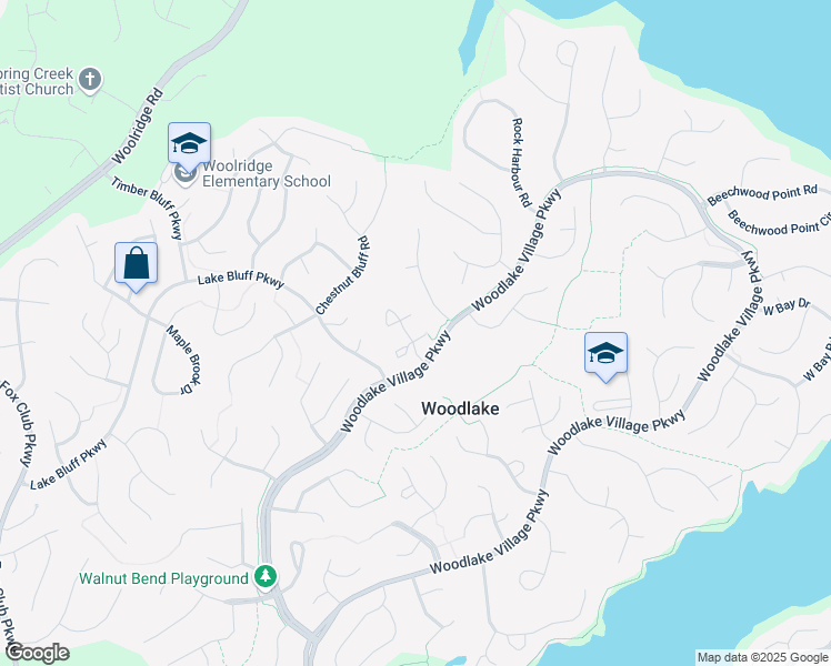 map of restaurants, bars, coffee shops, grocery stores, and more near 14600 Back Bay Court in Midlothian