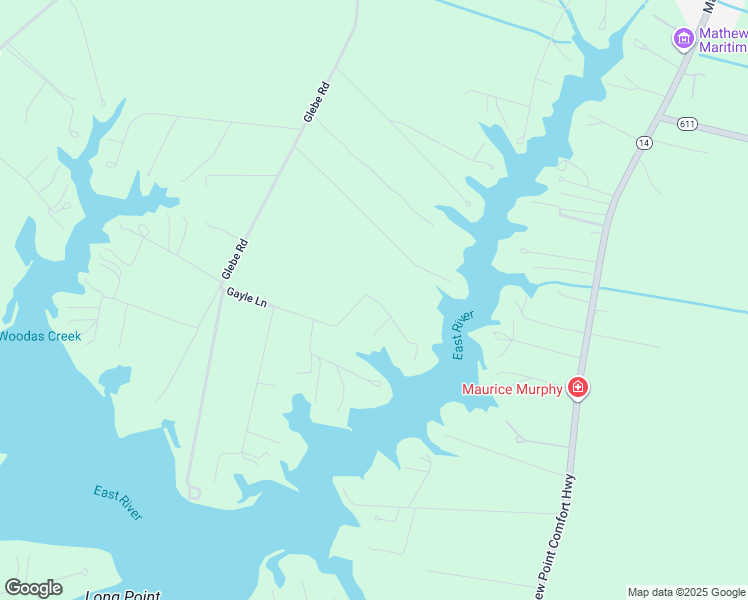 map of restaurants, bars, coffee shops, grocery stores, and more near 407 Gayle Lane in Mathews