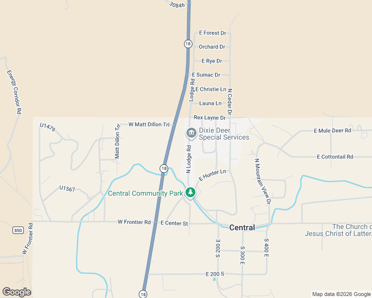 map of restaurants, bars, coffee shops, grocery stores, and more near 281 North Lodge Road in Central