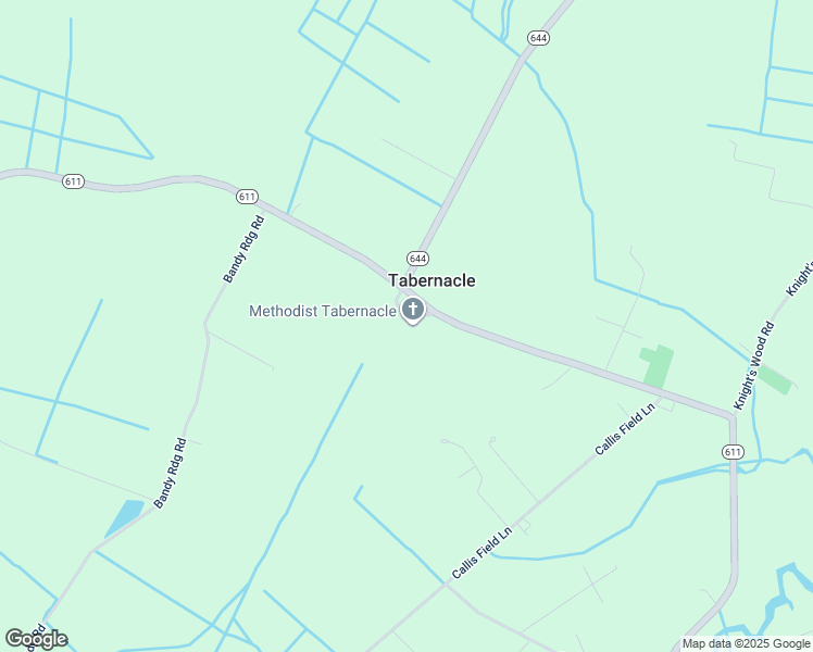 map of restaurants, bars, coffee shops, grocery stores, and more near 1646 Tabernacle Road in Mathews County