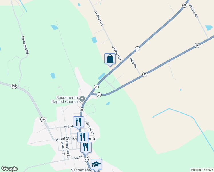 map of restaurants, bars, coffee shops, grocery stores, and more near 170 Kentucky 85 in Island