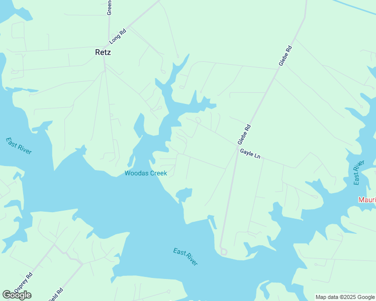 map of restaurants, bars, coffee shops, grocery stores, and more near 2548 Glebe Road in Mathews